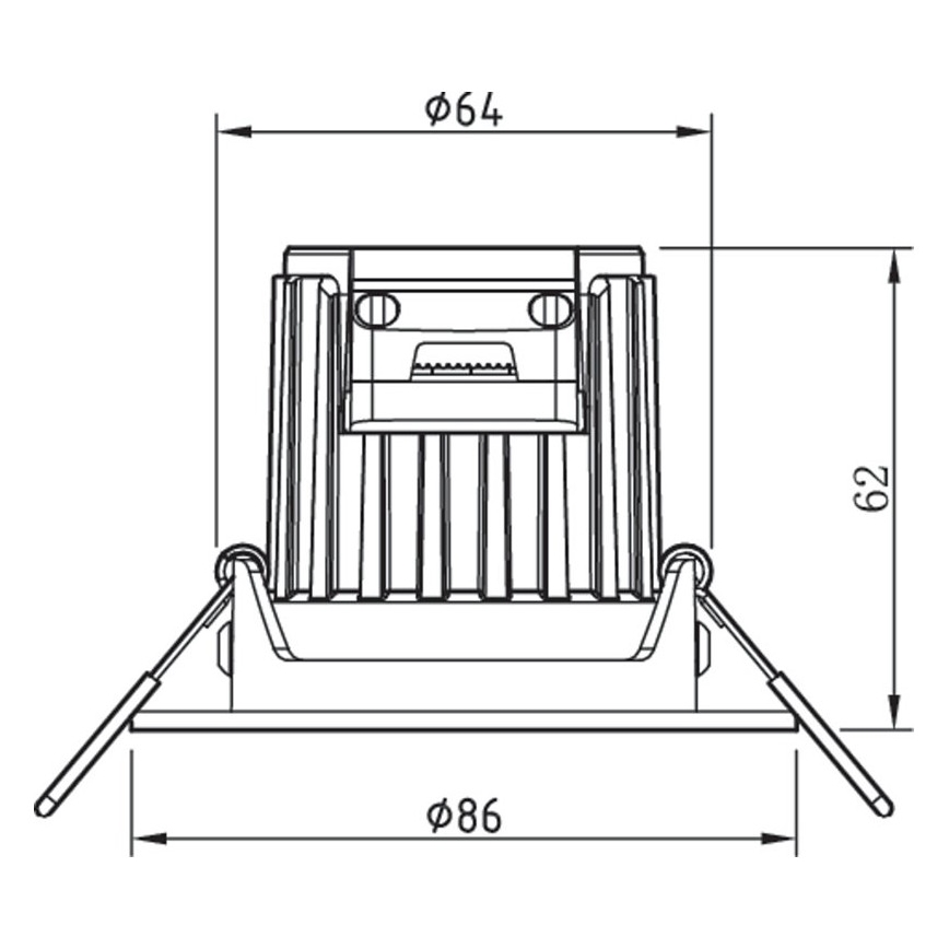 Philips - LED Reguliuojamas vonios šviestuvas ABROSA 1xLED/9W/230V IP44