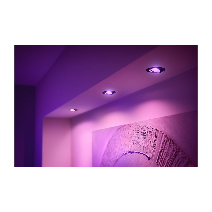 Philips - LED RGB Reguliuojamas įleidžiamas šviestuvas Hue CENTURA 1xGU10/5,7W/230V 2000-6500