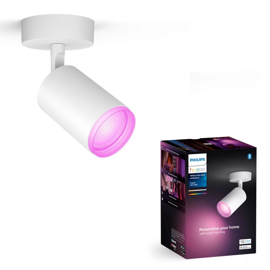 Philips - LED RGBW Pritemdomi akcentiniai šviestuvai Hue FUGATO 1xGU10/4,2W/230V 2000-6500K balta