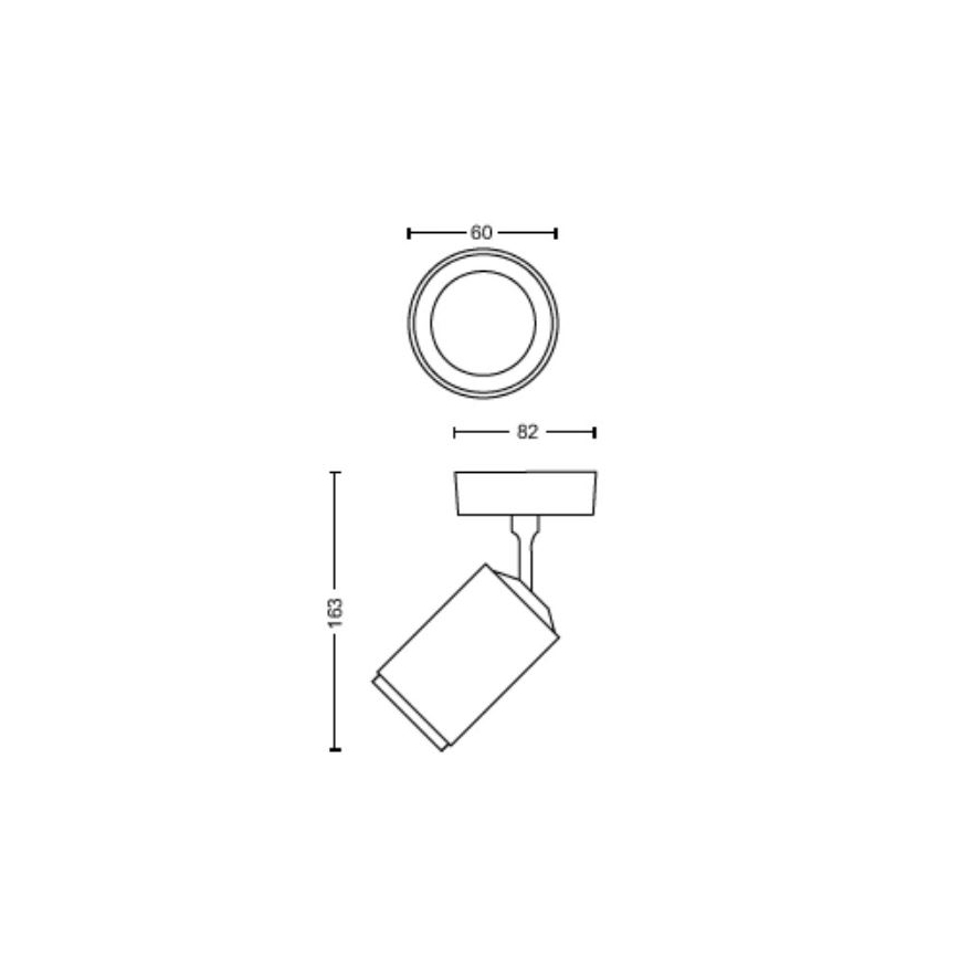 Philips - LED RGBW Pritemdomi akcentiniai šviestuvai Hue FUGATO 1xGU10/4,2W/230V 2000-6500K balta