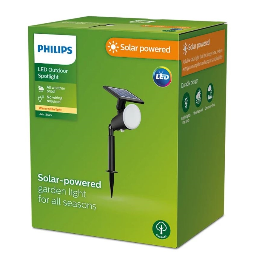 Philips - LED Sauės energijos akcentinis šviestuvas JIVIX LED/1,4W/3,7V IP44