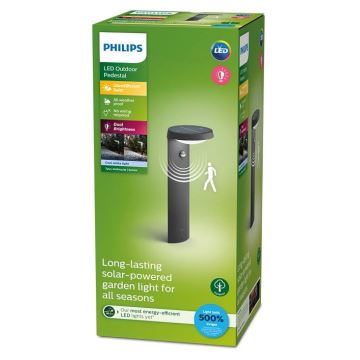 Philips - LED Saulės energijos lempa su jutikliu LED/1,2W/4V 4000K IP44