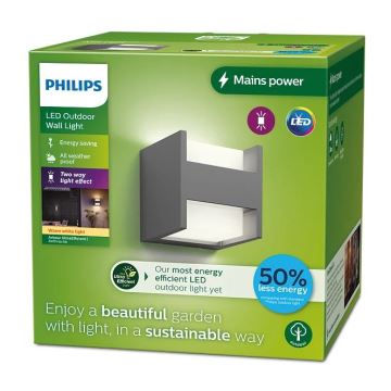 Philips - LED sieninis lauko šviestuvas ARBOUR LED/3,8W/230V IP44