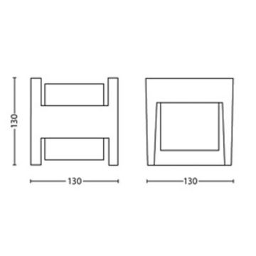 Philips - LED sieninis lauko šviestuvas ARBOUR LED/3,8W/230V IP44