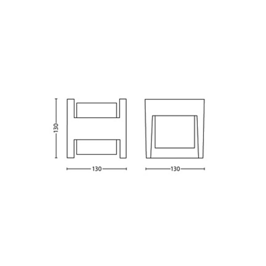 Philips - LED sieninis lauko šviestuvas ARBOUR LED/3,8W/230V IP44