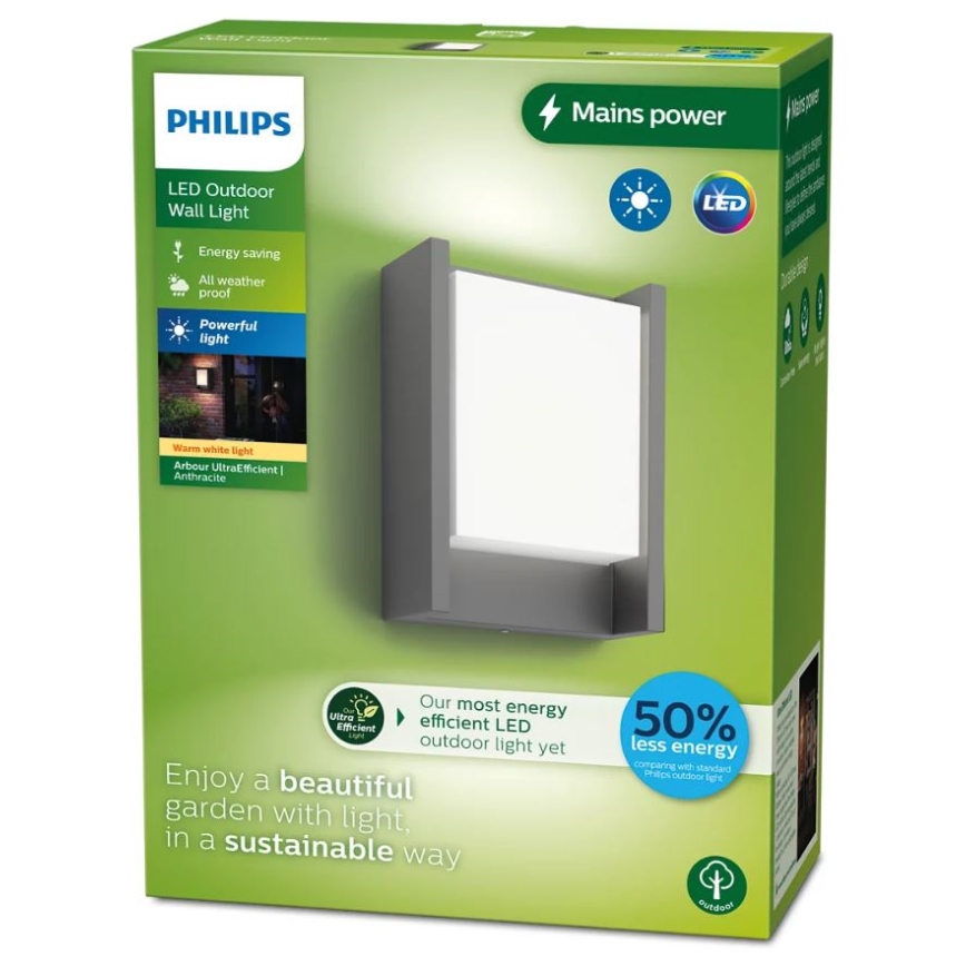 Philips - LED sieninis lauko šviestuvas ARBOUR LED/3,8W/230V IP44