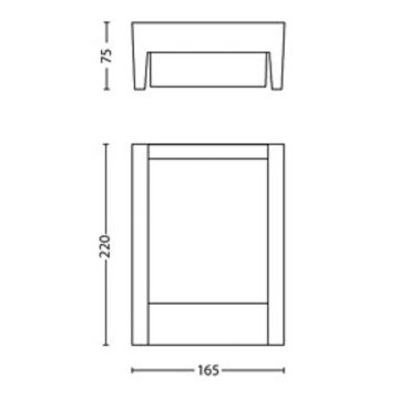 Philips - LED sieninis lauko šviestuvas ARBOUR LED/3,8W/230V IP44