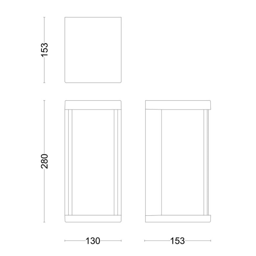 Philips - LED sieninis lauko šviestuvas KYRIE LED/12W/230V IP44