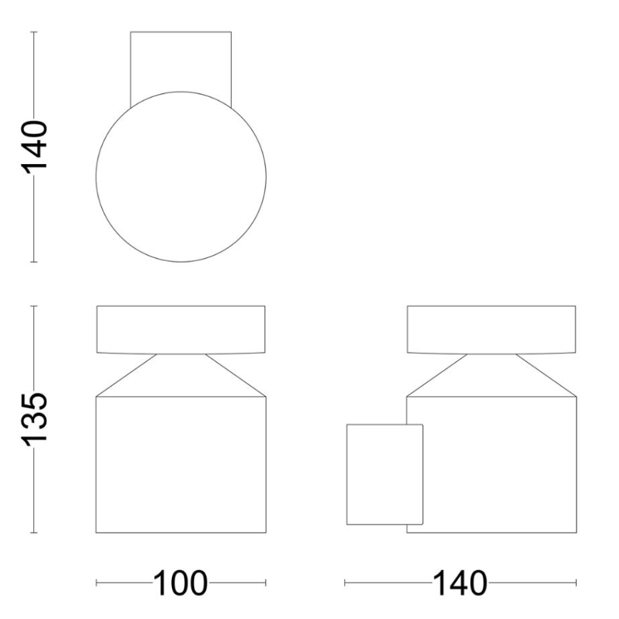 Philips - LED sieninis lauko šviestuvas LAVEN LED/6W/230V 2700K IP44