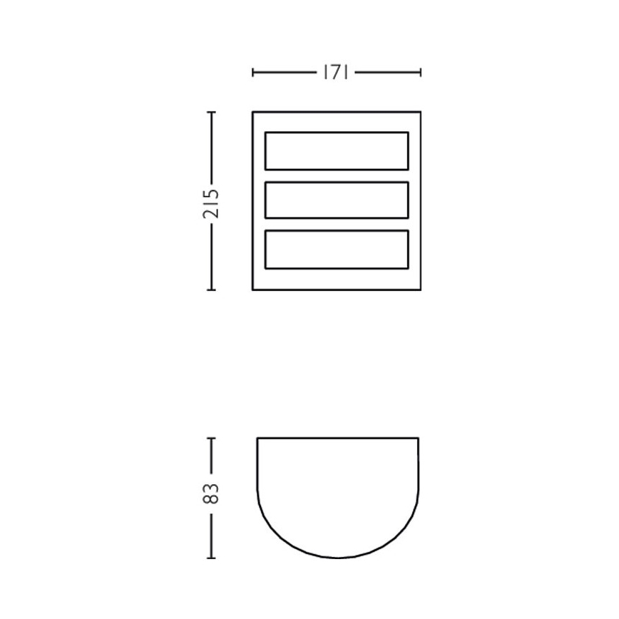 Philips - LED Sieninis lauko šviestuvas LED/6W/230V 4000K IP44