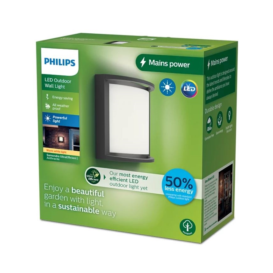 Philips - LED sieninis lauko šviestuvas SAMONDRA LED/3,8W/230V IP44