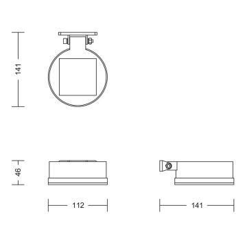 Philips - LED sieninis šviestuvas, įkraunamas saulės energija VYNCE LED/1,5W/3,7V IP44