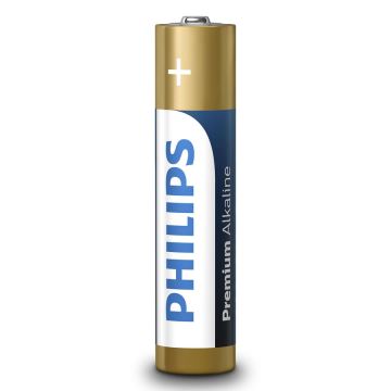 Philips LR03M4B/10 - 4 vnt šarminės baterijos  AAA PREMIUM ALKALINE 1,5V 1320mAh