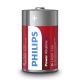 Philips LR20P2B/10 - 2 vnt šarminės baterijos  D POWER ALKALINE 1,5V 14500mAh