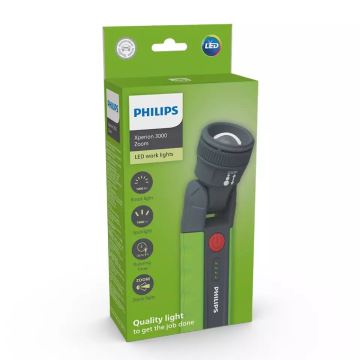 Philips X30ZOOMX1 - LED Pritemdomas įkraunamas žibintuvėlis XPERION LED/6W/3,7V 1000 lm 2500 mAh IP54