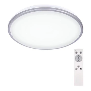 Pritemdomas LED lubinis šviestuvas SILVER LED/24W/230V + Valdymo pultas