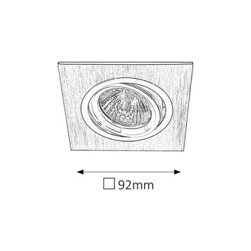 Rabalux 1117 - įleidžiamas šviestuvas 1xGU5,3/50W/12V