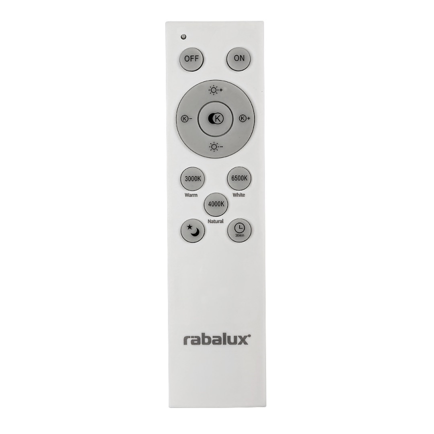 Rabalux - LED Reguliuojamas lubinis šviestuvas LED/40W/230V 3000-6500K juodas + valdymo pultas