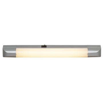 Rabalux - LED apšvietimas po virtuvės spintele BAND LIGHT 1xG13/10W/230V 39,5 cm sidabras