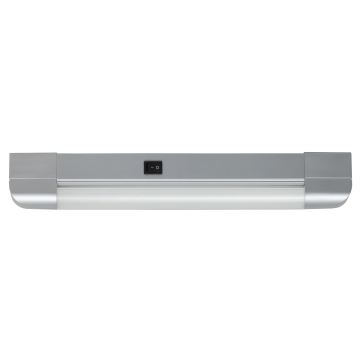 Rabalux - LED apšvietimas po virtuvės spintele BAND LIGHT 1xG13/10W/230V 39,5 cm sidabras