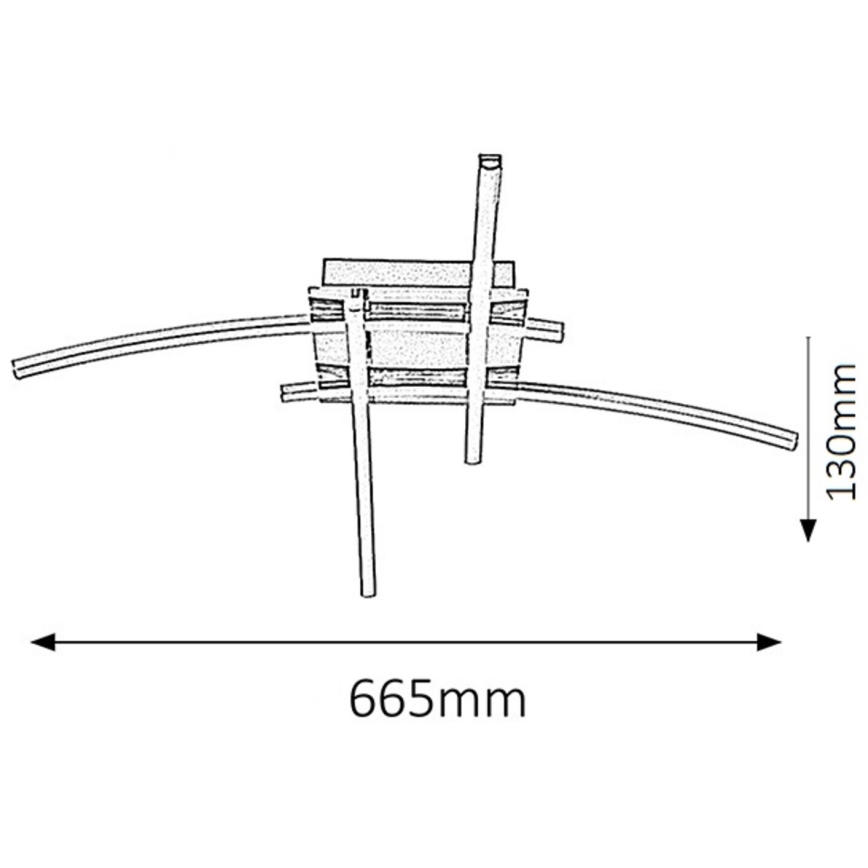 Rabalux - LED lubinis šviestuvas 4xLED/6W