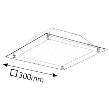 Rabalux 3047 - LED lubinis šviestuvas LARS 1xLED/12W/230V