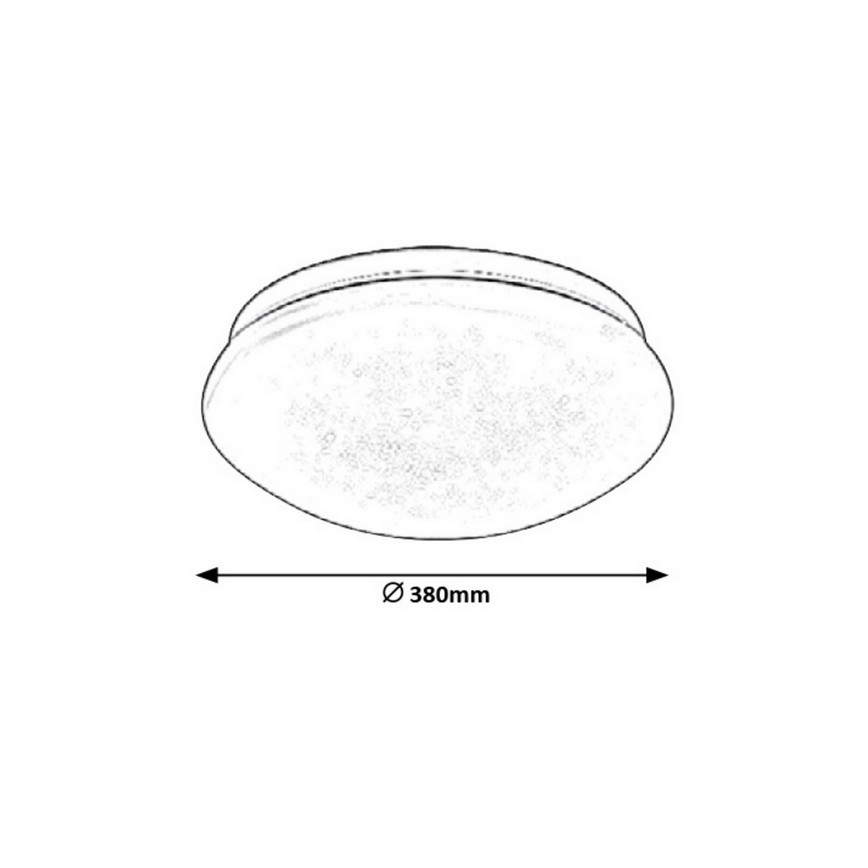 Rabalux 3938 - Lubinis LED šviestuvas LUCAS LED/24W/230V