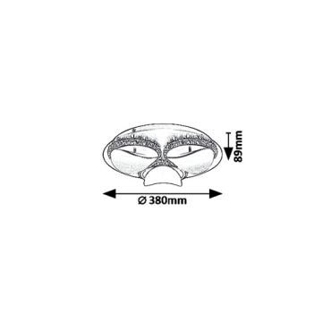 Rabalux 5050 - Pritemdomas lubinis LED šviestuvas CAPRIANA LED/18W/230V