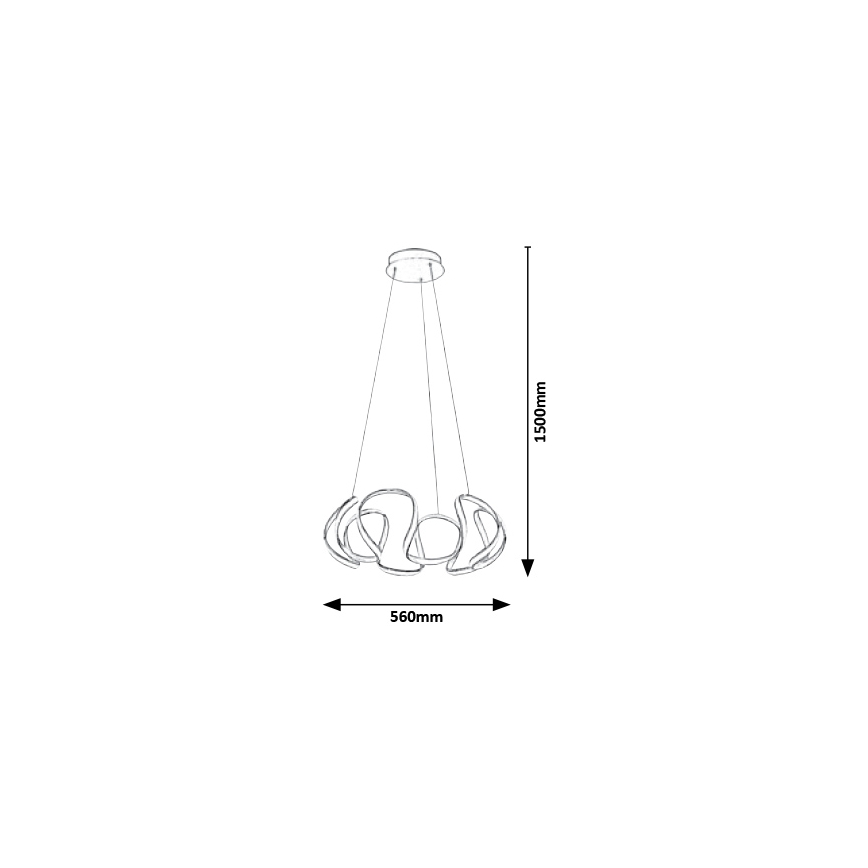 Rabalux - LED sietynas, kabinamas ant virvės LED/38W/230V