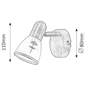 Rabalux - Akcentinis šviestuvas 1xE14/40W/230V