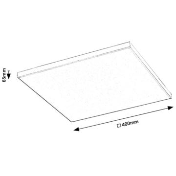 Rabalux - LED RGB pritemdomas lubinis šviestuvas LED/24W/230V 3000-6500K 40x40 cm+ nuotolinio valdymo pultas