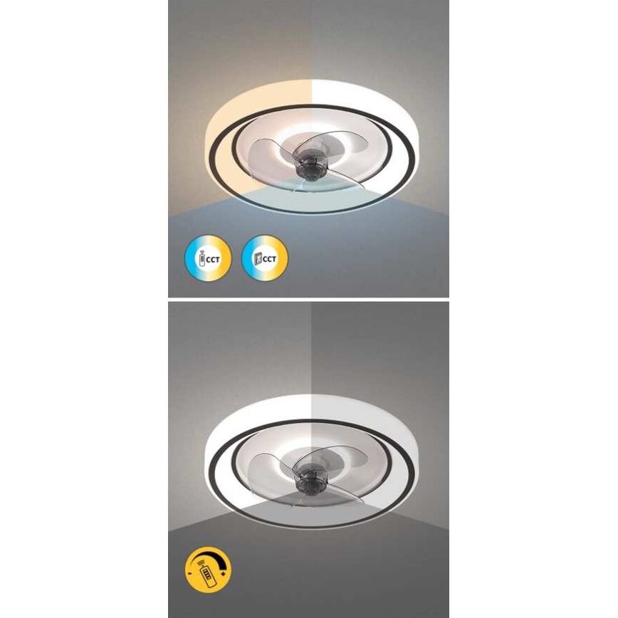 Rabalux - LED Pritemdomas lubinis ventiliatorius LED/67W/230V 3000-6000K + nuotolinio valdymo pultas
