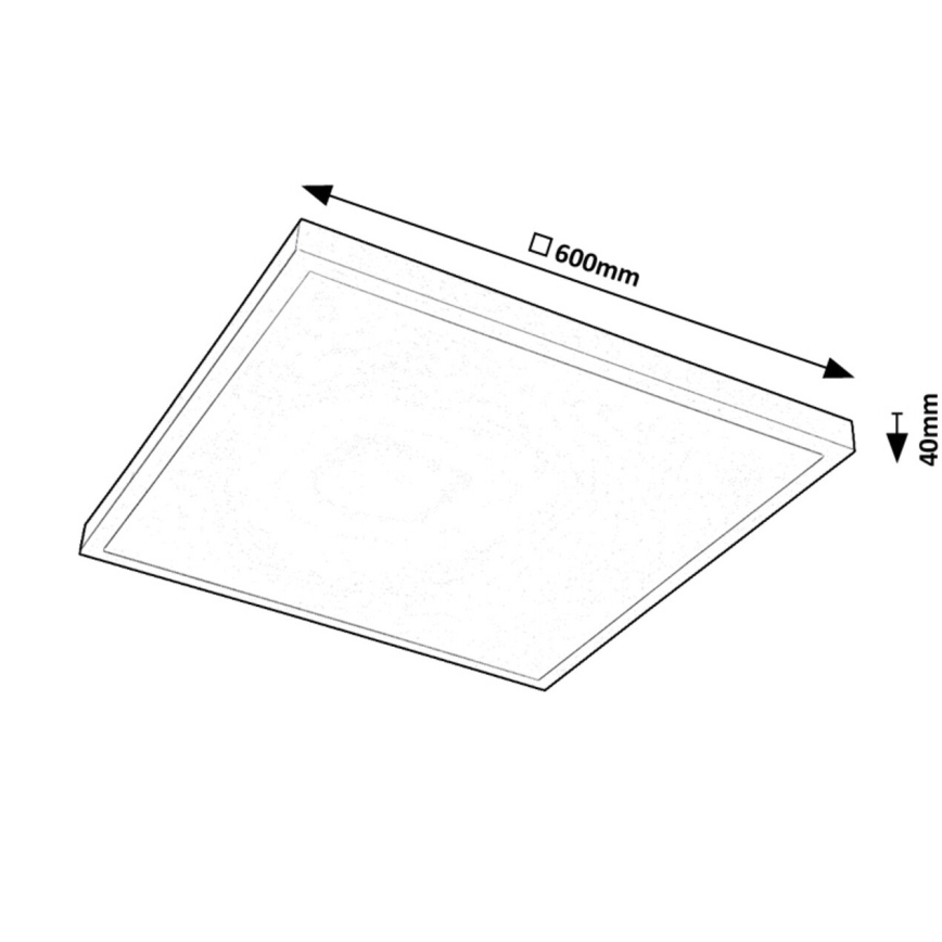 Rabalux - LED Ant pagrindo montuojama panelė LED/40W/230V 4000K 60x60 cm