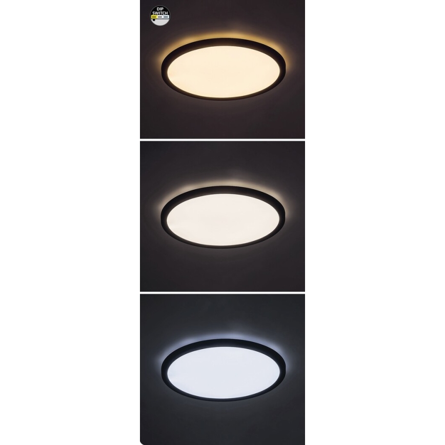 Rabalux - LED lubinis šviestuvas LED/36W/230V 3000/4000/6000K diametras 40 cm juoda