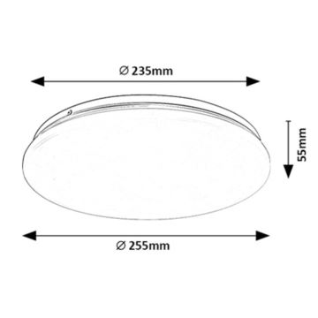 Rabalux - LED lubinis šviestuvas LED/12W/230V 4000K 25 cm