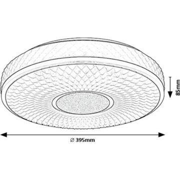 Rabalux - LED lubinis šviestuvas LED/24W/230V 4000K diametras 39 cm