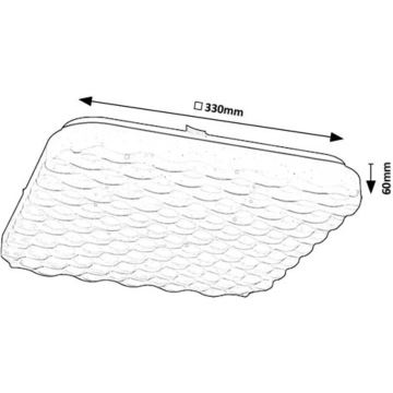 Rabalux - LED lubinis šviestuvas LED/24W/230V 4000K 33x33 cm