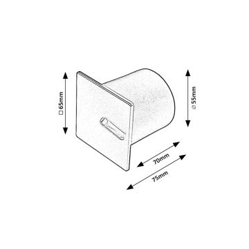 Rabalux - LED laiptinės šviestuvas LED/3W/230V 3000K juoda