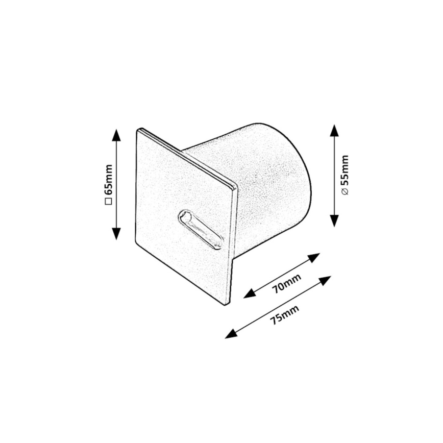 Rabalux - LED laiptinės šviestuvas LED/3W/230V 3000K juoda