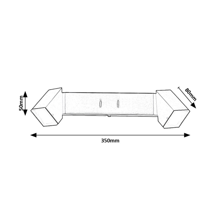 Rabalux - LED sieninis šviestuvas 2xLED/4W/230V 3000K