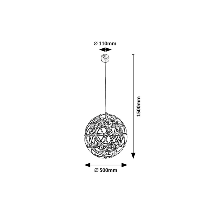 Rabalux - LED Pakabinamas sietynas LED/16W/230V 3000K chromas