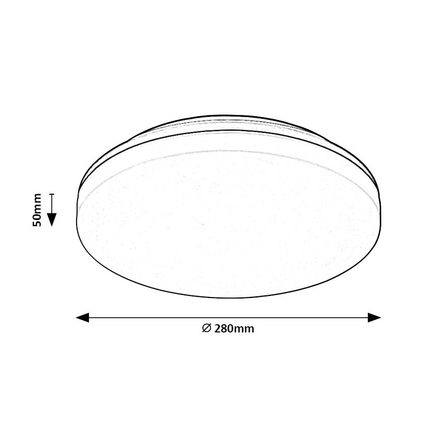 Rabalux - LED Vonios lubinis šviestuvas LED/24W/230V IP54