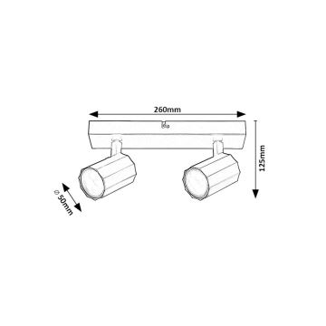 Rabalux - Akcentinis apšvietimas 2xGU10/5W/230V