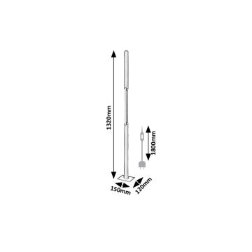 Rabalux - LED pritemdomas toršeras LED/33W/230V 3000/4000K juoda