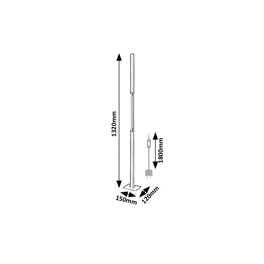 Rabalux - LED pritemdomas toršeras LED/33W/230V 3000/4000K juoda