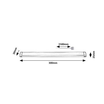 Rabalux - Reguliuojamas LED po virtuvės spintele montuojamas šviestuvas LED/3W/230V 4000K 30 cm