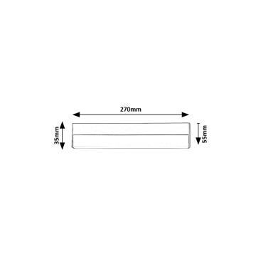 Rabalux - LED virtuvės šviestuvas, kabinamas po spintele LED/7W/230V 4000K juoda