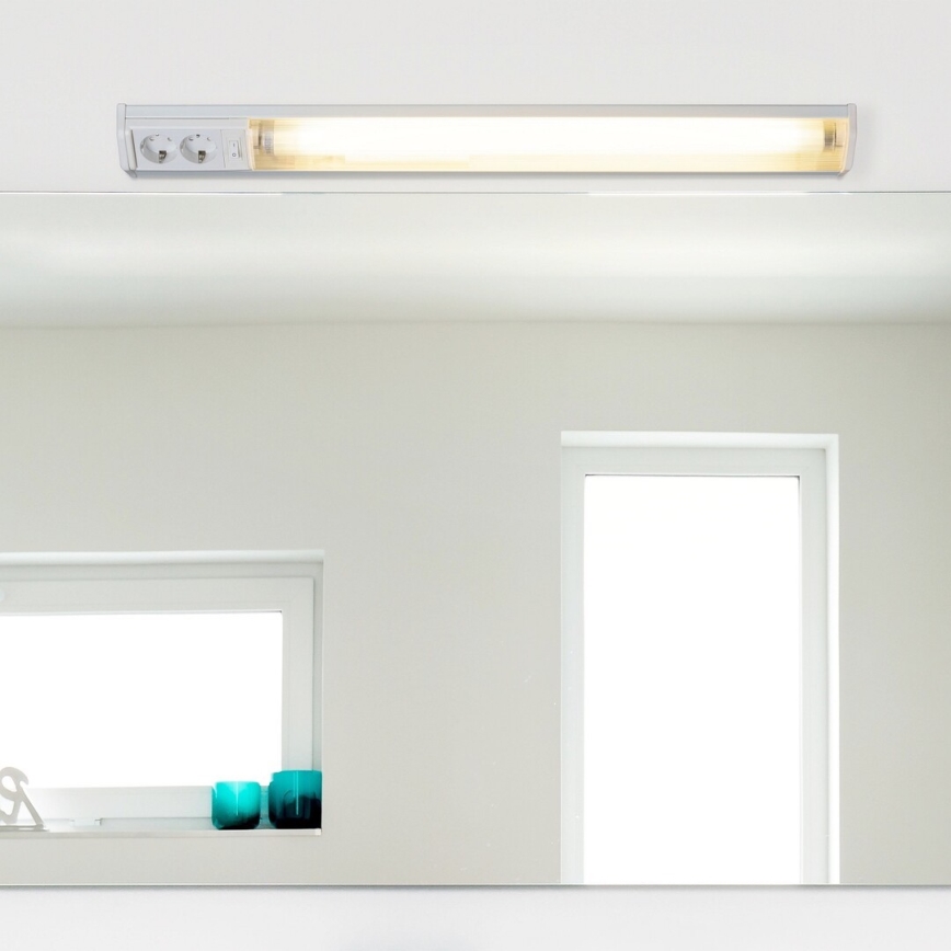 Rabalux - LED virtuvės šviestuvas, kabinamas po spintele su 2 lizdais LED/15W/230V 4000K 70 cm balta