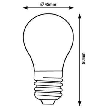 Rabalux - LED elektros lemputė G45 E27/2W/230V 4000K Energijos klasė A