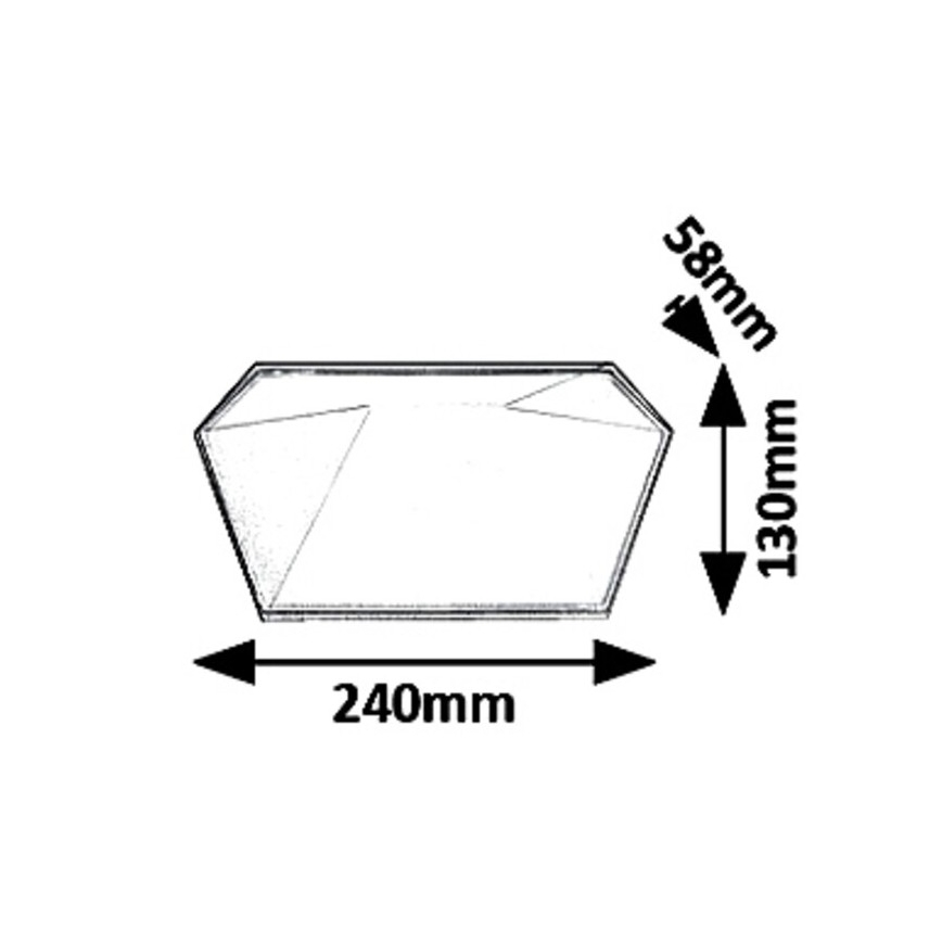 Rabalux 8114 - LED sieninis lauko šviestuvas SALVADOR LED/10W/230V IP65